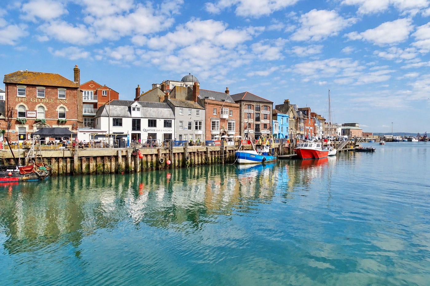Weymouth harbour, a short stroll or bus ride from Lilac Villa